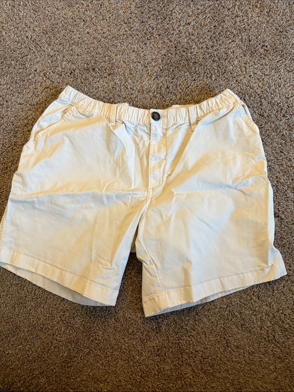 chubbies Men's Flat Front Shorts - Off-White